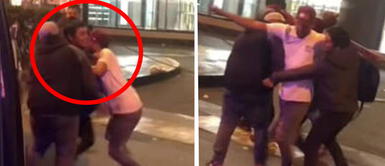 Cobradores de combi 'se pecharon' por pasajero Cobradores de combi 'se pecharon' por pasajero: "Joven, suba acá"