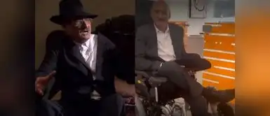 Actor peruano es captado en silla de ruedas. Actor peruano es captado en silla de ruedas.