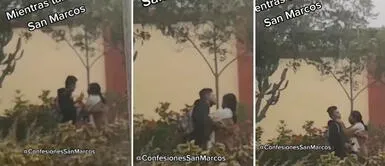 San Marcos: pareja de universitarios fueron sorprendidos en coqueteos pícaros San Marcos: pareja de universitarios fueron sorprendidos en coqueteos pícaros