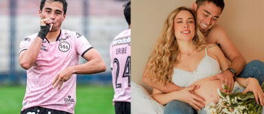 Rodrigo Cuba mostró señales del embarazo de Ale Venturo. Rodrigo Cuba celebra la llegada del bebé en pleno partido y Ale Venturo lo demuestra