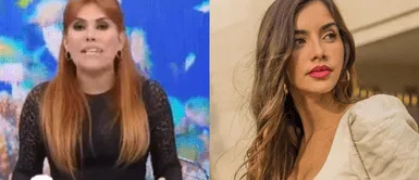 Magaly se burla de Korina por utilizar cartera bamba Korina usó cartera bamba en evento de Louis Vuitton y Magaly lanza severa crítica