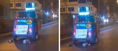 Recién casados en mototaxi Recién casados celebran su amor viajando en mototaxi durante su luna de miel