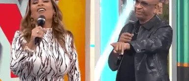 El productor Sergio George visitó el set de "América hoy". Foto: Captura de América El productor Sergio George visitó el set de "América hoy". Foto: Captura de América