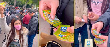 Joven revela que ya llenó su álbum Panini. Joven vende figuritas doradas del álbum Panini y gana mucho dinero en poco tiempo