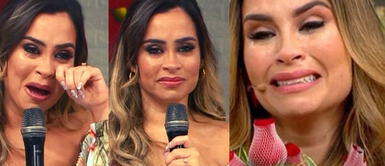 La conductora de TV lloró más de una vez durante transmisión de programa. La conductora de TV lloró más de una vez durante transmisión de programa.