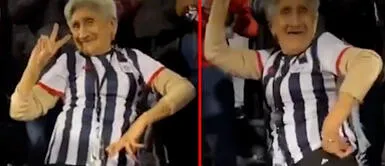 La señora Imelda cumplió su sueño de alentar a Alianza Lima en Matute Abuelita alienta a Alianza Lima: "Vengo a Matute, antes de que mis ojos se cierren"