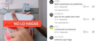 Odontóloga muestra cómo NO cepillarse los dientes y usuarios le reclaman Odontóloga muestra cómo NO cepillarse los dientes y usuarios le reclaman: “Dame soluciones, no problemas”