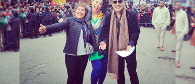 La empresaria aconsejo a Teresita a seguir adelante por su hijo. “Reina de Gamarra” debutó en escena de Al fondo hay sitio