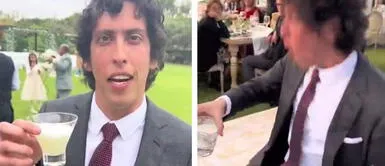 Mateo Garrido Lecca juega "Este es mi primer trago" en boda y todo se sale de control Mateo Garrido Lecca juega "Este es mi primer trago" en boda y todo se sale de control | VIDEO