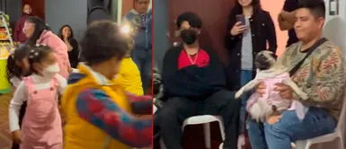 Muchacho no tenía hijos y tuvo una gran idea. Joven lleva a su perrito bebé a una fiesta de cumpleaños y se vuelve viral