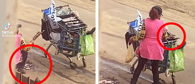 Descubren a cocinera recogiendo brochetas que se cayeron al suelo y colocándolos en parrilla Descubren a cocinera recogiendo brochetas del suelo y colocándolas en parrilla | VIDEO