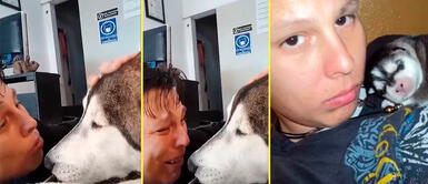 Muchacho sufrió por la muerte de su amada mascota. Joven se quiebra al darle el último adiós a su perrito tras 12 años juntos