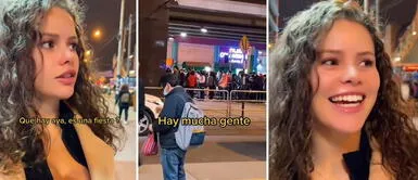 Joven suiza queda sorprendida con la cola para ingresar al tren eléctrico de Lima: ¿Hay una fiesta? Joven suiza queda sorprendida con la cola para ingresar al tren eléctrico de Lima: "¿Hay una fiesta?"