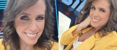 Pamela Vértiz da cátedra de estilo con vibrante blazer Pamela Vértiz lleva el look de oficina ideal con un frenético color en tendencia