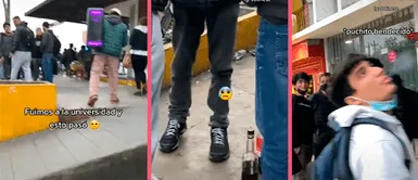 Joven va a universidad a ponerles el "rap limeñito" y descubre a todos bebiendo Joven va a universidad a ponerles el "rap limeñito" y descubre a todos bebiendo