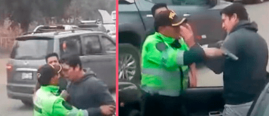 Comas: policía usa su arma para golpear a conductor que se resistió a ser intervenido Comas: policía usa su arma para golpear a conductor que se resistió a ser intervenido