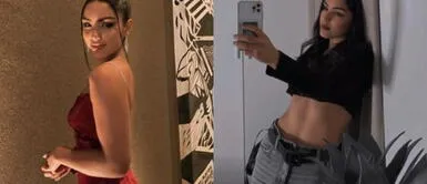 Daniela Feijoó con vestido de glitter Daniela Feijoó deslumbra con un reluciente vestido wrap decorado con glitter