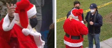 Papá Noel fue retirado de local de votación tras confundirse de sede Papá Noel fue retirado de local de votación tras confundirse de sede | VIDEO