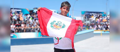 En Skateboarding modalidad de street con 355 puntos. DEYVID TUESTA le da al Perú la primera MEDALLA DE ORO en los Juegos Suramericanos