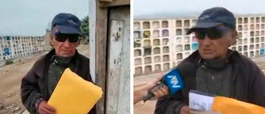Anciano vive dentro de cementerio Cristo Salvador Anciano vive dentro de cementerio luego de que su casa fuera vendida sin su consentimiento | VIDEO