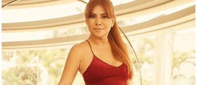 Magaly Medina alza su voz con fortaleza y poder a cargo del envolvente color rojo desafiante Magaly Medina alza su voz con fortaleza y poder a cargo del envolvente color rojo desafiante