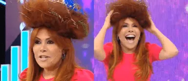 Magaly Medina se burla de Gisela MAGALY MEDINA se burla de GISELA y luce nido de pájaros en la cabeza: “Es una sugerencia para Halloween”