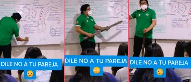 Viralizan singular clase de profesor de Biología a sus alumnos: “Dile no a tu enamorado” Viralizan singular clase de profesor de Biología a sus alumnos: “Dile no a tu enamorado”