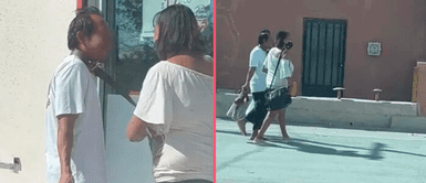 Viral: Mujer amarra a su esposo por el cuello con una correa y lo saca a pasear a la calle Viral: Mujer amarra a su esposo por el cuello con una correa y lo saca a pasear a la calle