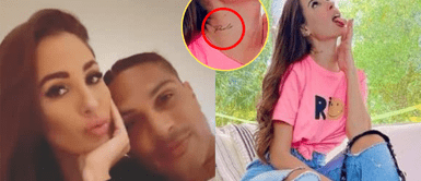 La novia de Paolo Guerrero, Ana Paula Consorte, se tatuó el nombre del jugador en su cuello. PAOLO GUERRERO: su nombre fue TATUADO en el CUELLO de su NOVIA, Ana Paula Consorte | VIDEO