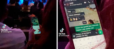 Mujer es ampayada en plena fiesta mientras le escribe a su enamorado que estaba “durmiendo” Viral: mujer es ampayada en plena fiesta mientras le escribe a su enamorado que estaba “durmiendo”