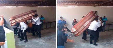 Cargadores de ataúd bailan al ritmo de huayno, pero cometen error y féretro termina en el piso Viral: cargadores de ataúd bailan al ritmo de huayno, pero cometen error y féretro termina en el piso