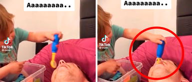 Niño juega al dentista con su papá y casi termina en tragedia Niño juega al dentista con su papá y casi termina en tragedia | VIDEO