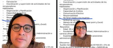 Postula a un puesto de administración y le piden como requisito “no tener miedo a los muertos” Postula a un puesto de administración y le piden como requisito “no tener miedo a los muertos” | VIDEO