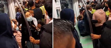 Metro de Lima: pareja de ancianos fueron agredidos por dos mujeres extranjeras Metro de Lima: pareja de ancianos fueron agredidos por dos mujeres extranjeras