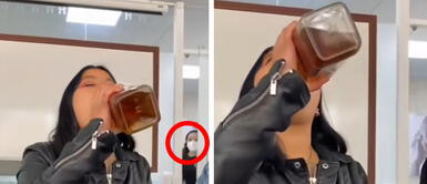 Estudiante de Derecho es atrapada bebiendo alcohol en clase Estudiante de Derecho es atrapada bebiendo alcohol en clase | VIDEO