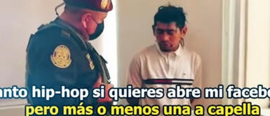 Lo detienen y se pone a rapear: Ando improvisando y no se por qué me quiere llevar la Dirandro Lo detienen y se pone a rapear: "Ando improvisando y no se por qué me quiere llevar la Dirandro"