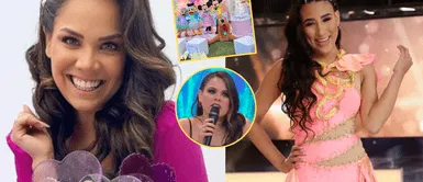 Andrea San Martín cuenta si le realizará el cumpleaños de su hija, así como lo hizo Samahara Lobatón. Andrea SAN MARTÍN organiza cumpleaños de su hija y le preguntan si GASTARÁ 40 MIL SOLES como SAMAHARA Lobatón | VIDEO