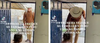 Peruana lleva a su esposo a conocer a su familia en Ayacucho, pero no cabe en la puerta Peruana lleva a su esposo a conocer a su familia en Ayacucho, pero no cabe en la puerta | VIDEO
