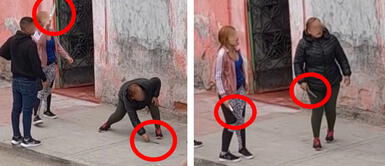 Callao: mujeres sacan cuchillos, los afilan en la vereda y amenazan a hombre Callao: mujeres sacan cuchillos, los afilan en la vereda y amenazan a hombre | VIDEO