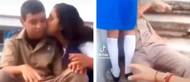 Niño se desmaya y cae por escaleras luego de recibir beso de la chica que le gusta Niño se desmaya y cae por escaleras luego de recibir beso de la chica que le gusta | VIDEO