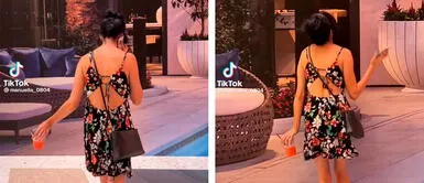 Joven distraída hablando por teléfono se estrella contra muro decorativo en centro comercial Joven distraída hablando por teléfono se estrella contra muro decorativo en centro comercial | VIDEO