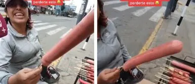 Vendedora de comida crea el ‘Pancho Daddy Yankee’ y es furor en redes Vendedora de comida crea el ‘Pancho Daddy Yankee’ y es furor en redes: “A la gente le gusta lo grande” | VIDEO