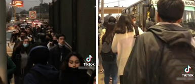 “No por ser de la U de Lima somos hijitos de papi”: estudiantes hacen fila en paraderos y llenan buses durante hora punta “No por ser de la U de Lima somos hijitos de papi”: estudiantes hacen fila en paraderos y llenan buses durante hora punta