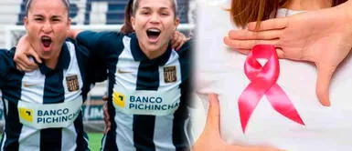 Jugadoras de Alianza Lima se unen a la campaña en la lucha contra el cáncer de mama Jugadoras de fútbol se unieron a la sensibilización y prevención el Cáncer de Mama