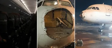 El perturbador VIDEO de un vuelo durante una TORMENTA: avión terminó con la trompa DESTRUIDA El perturbador VIDEO de un vuelo durante una TORMENTA: avión terminó con la trompa DESTRUIDA