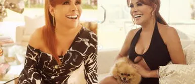 Magaly Medina vestido rojo Magaly Medina se CORONA como la REINA DE LA TELEVISIÓN en alfombra roja con majestuoso vestido