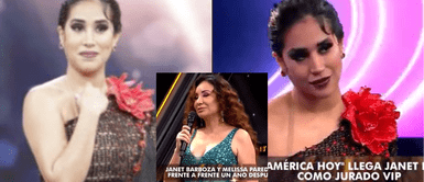 Melissa no pudo aguantar la incomodidad al ver a Janet Barboza Melissa Paredes y su gesto de incomodidad al verse con Janet Barboza tras un año