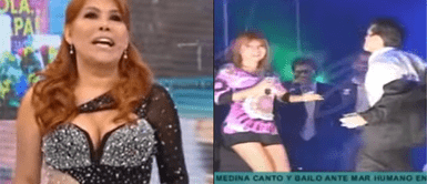 Magaly recuerda cuando Christian le bailó en un evento Así reaccionó Magaly cuando le recuerdan que Christian Domínguez le bailó ‘El gusano’
