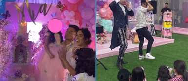 Rodrigo Cuba participó en concurso por su hija. Rodrigo Cuba mueve el totó en plena fiesta de la hija de Melissa Paredes y ella lo celebra