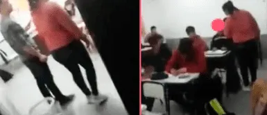 Captan a mujer agrediendo a menor en colegio de Argentina tras supuesto caso de bullying. Madre de familia causa polémica tras irrumpir en salón de clases y golpear a escolar que hizo bullying a su hijo